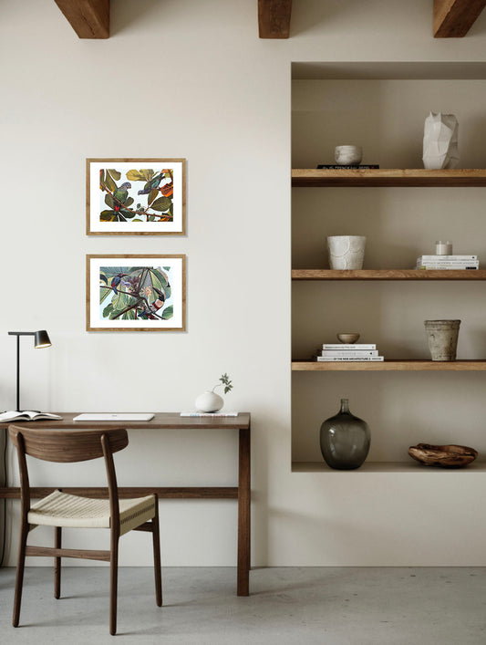 Love birds A4 prints (set of 2)